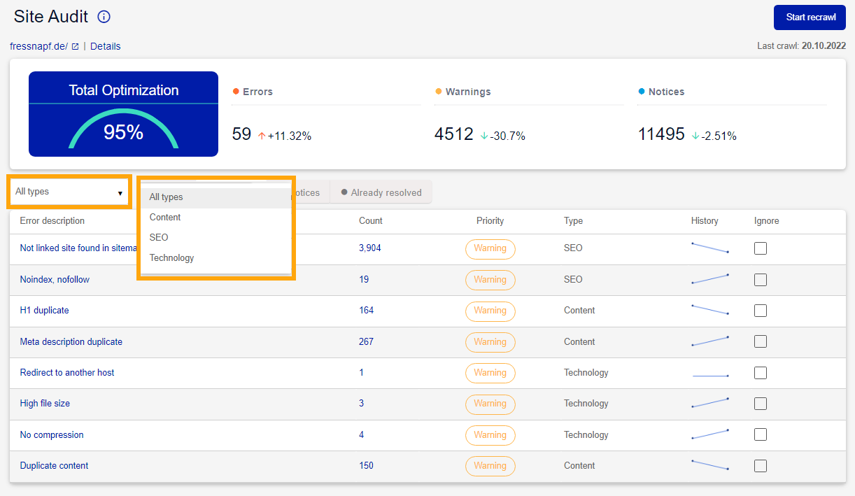 site_audit_overview_dropdown_types.png